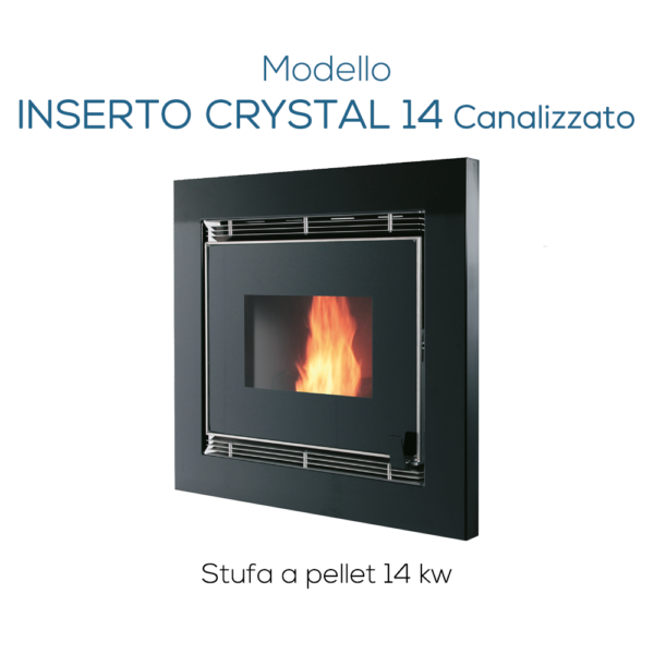 Stufa a Pellet INSERTO CRYSTAL 14