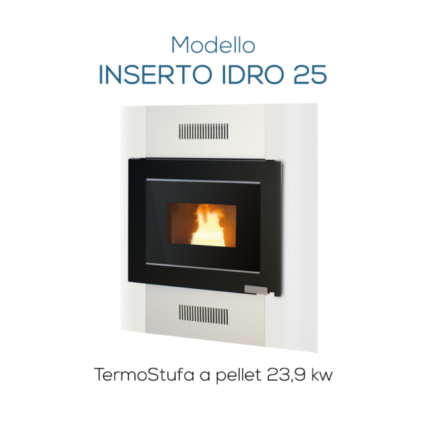 Termostufa a Pellet INSERTO IDRO 25
